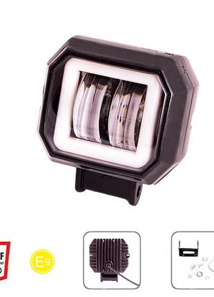 Фара світлодіодна з дхо 12-24v 20w 6000k pulso wlp-20s4m