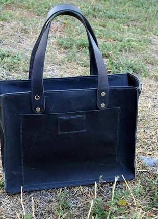 Женская сумка "nino" из натуральной серой кожи