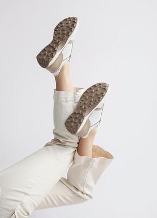 Молодёжные стильные женские кроссовки из натуральной замши кожи. комфортные качественные демисезонные кеды5 фото
