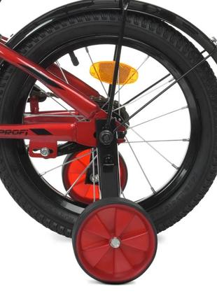 Велосипед дитячий prof1 y14311 14 дюймів, червоний7 фото