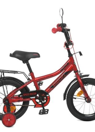Велосипед дитячий prof1 y14311 14 дюймів, червоний3 фото