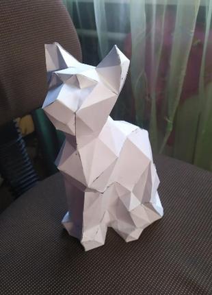 Paperkhan набір для створення 3d фігур кішка кіт кошеня пазл орігамі паперкрафт  полігональна набір подарок сувенір антистрес1 фото