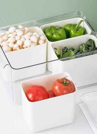 Органайзер ящик у холодильник. органайзер ящик для зберігання продуктів1 фото