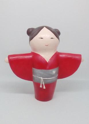 Японская кукла талисман кокеши счастье3 фото