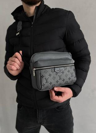 Чоловіча сумка lv crossbag grey2 фото