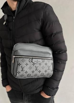 Чоловіча сумка lv crossbag grey6 фото