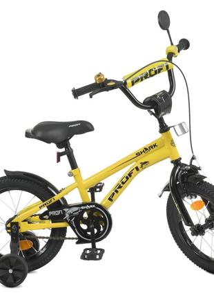 Велосипед дитячий prof1 y14214 14 дюймів, жовтий1 фото