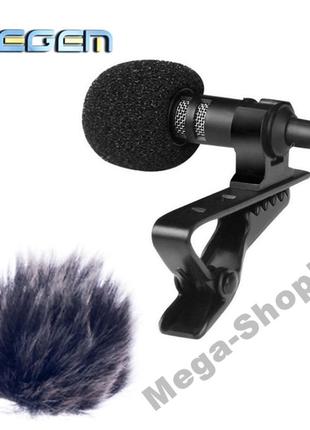 Зовнішній мікрофон петличний для телефону, смартфона, камери, пк microphone jack mic c99w