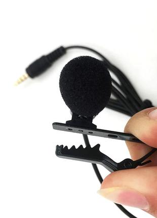 Зовнішній мікрофон петличний для телефону, смартфона, камери, пк microphone jack mic c99w6 фото