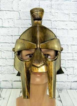 Шлем гладиаторский максимус (золото)3 фото