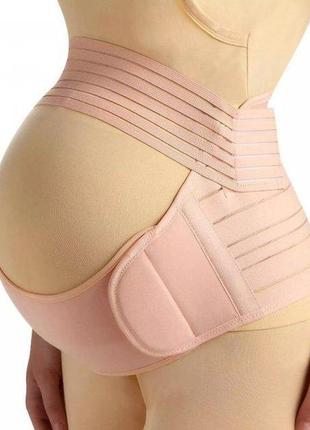 Пояс бандаж для беременных дородовой и послеродовой эластичный утягивающий корсет универсальный.