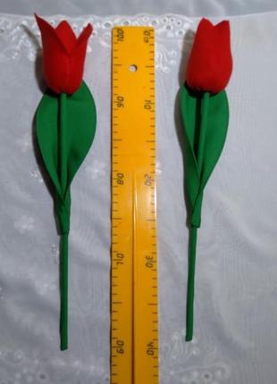 Текстильные тюльпаны "тильда" из флиса. оригинальный подарок.10 фото