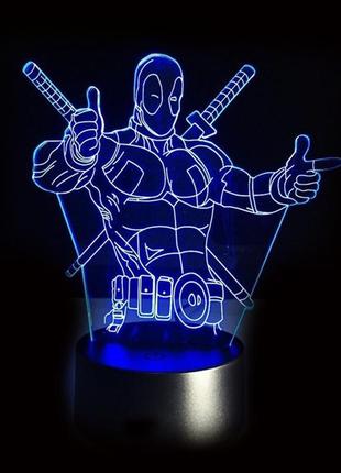 3d світильник дедпул 13-1