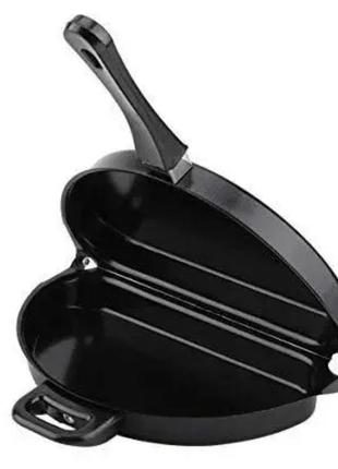 Складана омлетниця з антипригарним покриттям folding omelette pan3 фото