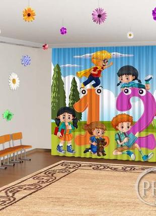 Фото штори в дитячий садок на випускний "скоро в школу. прощавай дитячий садок 6" - будь-який розмір