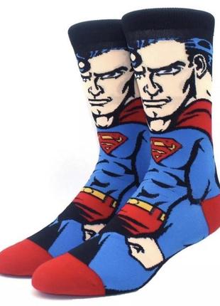 Забавные подростковые носки "super men" 36-38