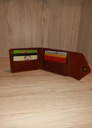 Чоловіче шкіряне портмоне,гаманець ручної роботи