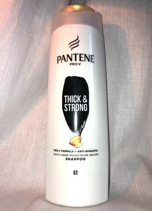 Шампунь для тонких и ослабленных волос pantene pro-v formula thick & and strong густые и крепкие 400 ml мл