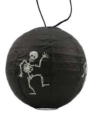 Декор підвісний (20см) чорний зі скелетом