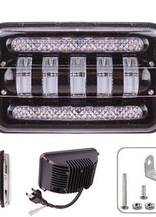 Фара светодиодная с дхо 170х110х80мм 9-36v 50w 6000k pulso lp-7717