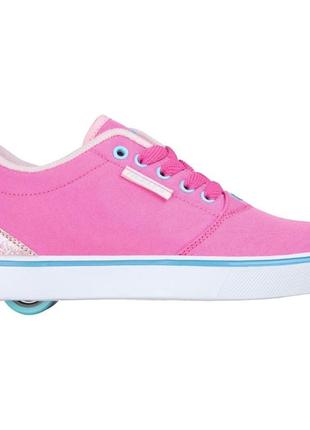 Роликові кросівки heelys pro20 (he101469) pink/lt pink/turquise canvas (31)2 фото