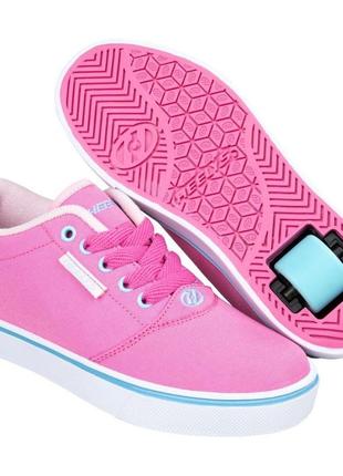 Роликові кросівки heelys pro20 (he101469) pink/lt pink/turquise canvas (31)