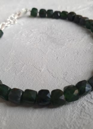 Браслет "канадский нефрит темный"
