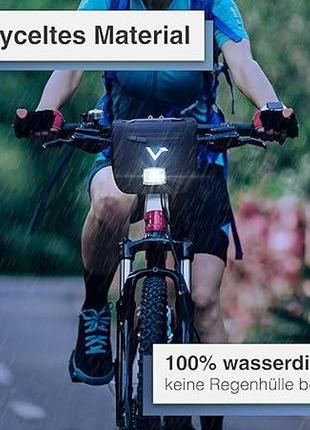 Valkental сумка на руль 7 л водонепроницаемая сумка для велосипеда с магнитным замком