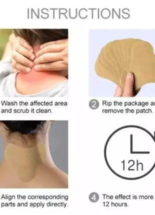 Пластыри медицинские с полынью для снятия боли в шее, плечах, артрите, 10 шт. обезболивающий пластырь6 фото