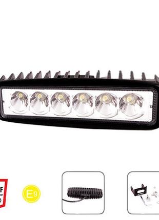 Фара світлодіодна 12-24v 18w 6000k pulso wlp-18rt2