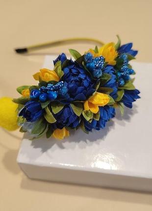 Ободок в национальном стиле, обруч праздничный для девочки