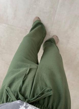 Женские летние штаны свободного кроя из американского крепа размеры 42-489 фото