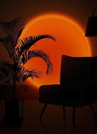 Проекционная лампа заката, оранжевая sunset lamp