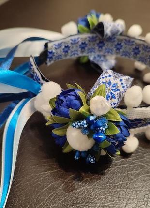 Обруч в украинском стиле,ободок под вышиванку