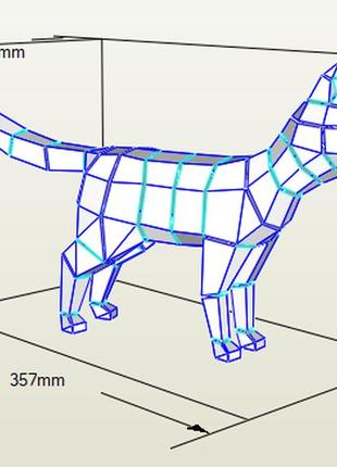 Paperkhan конструктор из картона фигура любопытный котик кошка кот котенок оригами паперкрафт papercraft2 фото