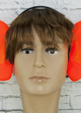 Аксессуар на ободке уши локаторы (оранжевые)1 фото