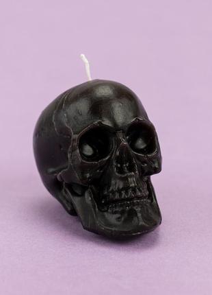 Декоративна свічка фігурна череп 13019 (шоколадна)