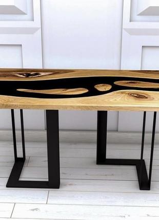Эксклюзивные столы  с эпоксидной смолой3 фото