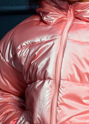 Демісезонна дитяча підліткова куртка у рожевому кольорі для дівчинки 104 см6 фото