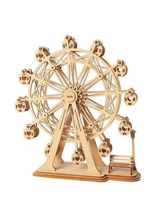 Деревянный 3d пазл robotime ferris wheel tg401