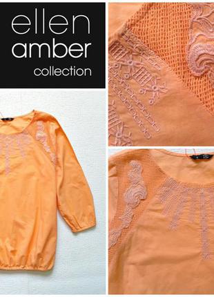 Нарядная блуза с вышивкой  от ellen amber.1 фото
