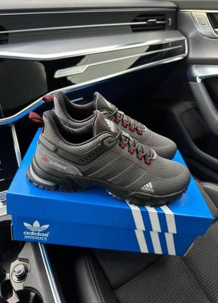 Мужские кроссовки adidas marathon gray black 41-43-44-455 фото