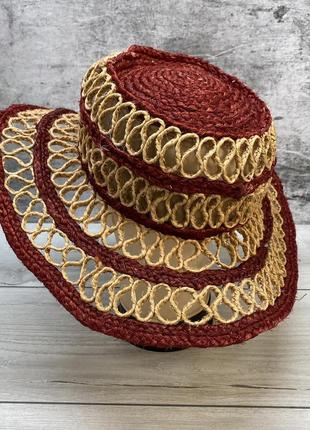 Шляпа соломенная плетенная idea plus3 фото