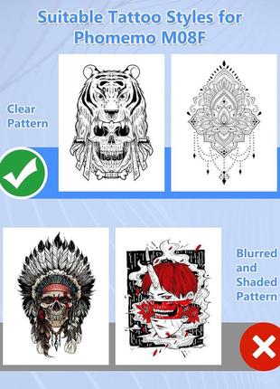 Сток трафаретний принтер для татуювань phomemo8 фото