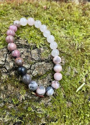 Талісман кохання амулет оберіг, притягує та зберігає кохання , рожевий кварц, родоніт, яшма