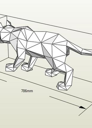 Paperkhan набір для створення 3d фігур кішка кіт кошеня пазл орігамі паперкрафт 3d полігональна набір подарок сувенір антистрес4 фото