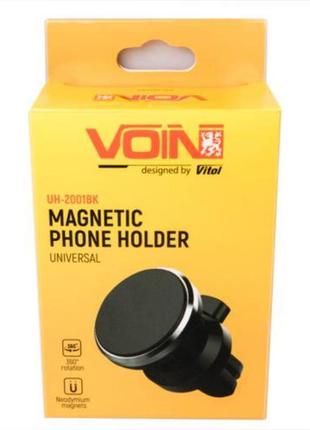 Держатель мобильного телефона voin uh-2001bk магнитный на дефлектор4 фото