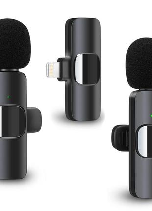 Петличний бездротовий мікрофон lightning