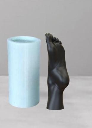 Силіконова форма для свічок, мила та іншого жіноча нога2 фото