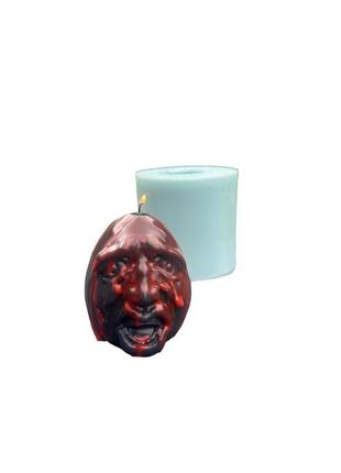 Силіконовий молд для свічок, мила та іншого обличчя орка